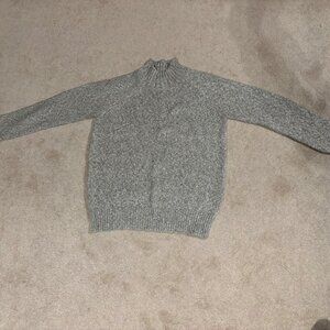 Cozy Warm Grey Turtleneck Sweater